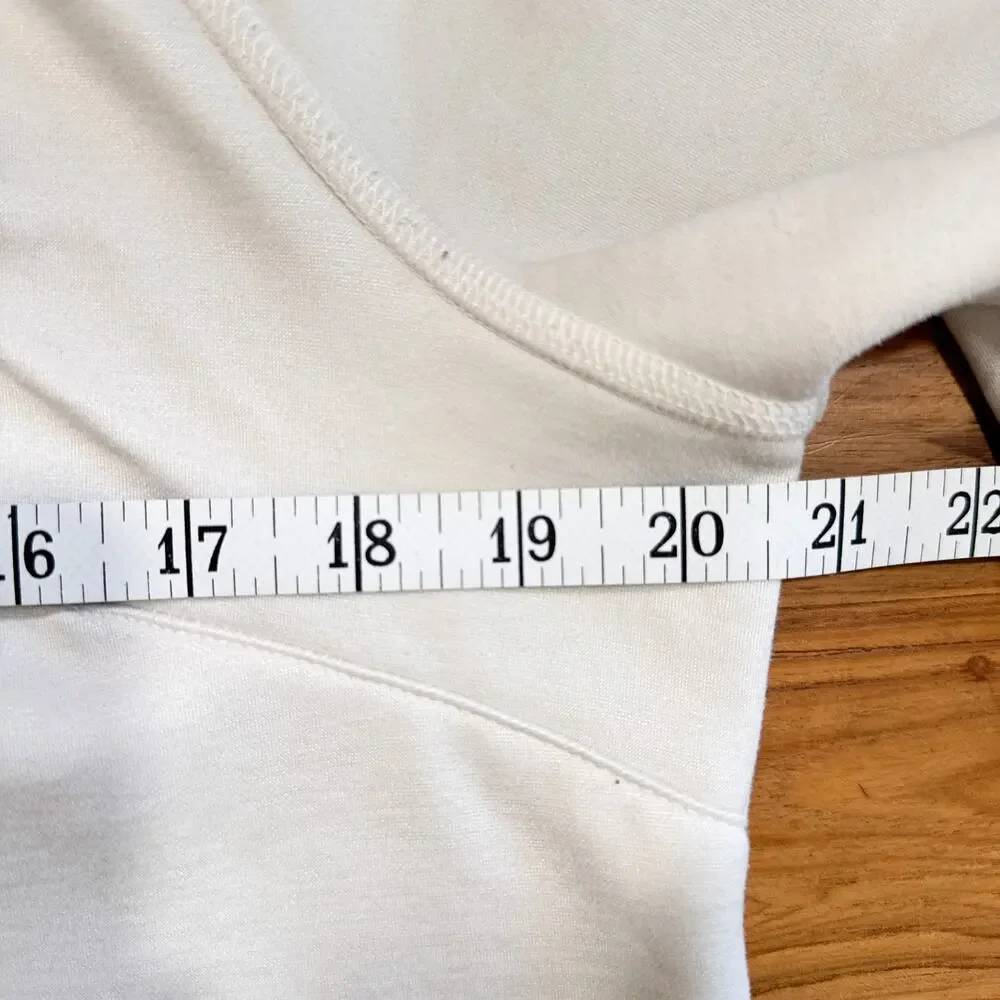 The Northface Women's Fleece Canyonlands 1/2 zip White Heather - Picture 7 of 8